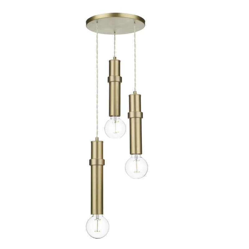 Showing image for Adrianna 3-lamp pendant - brushed brass