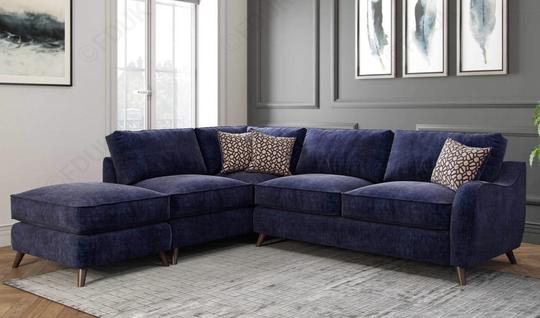 Showing image for Cavalli left facing chaise sofa set + footstool