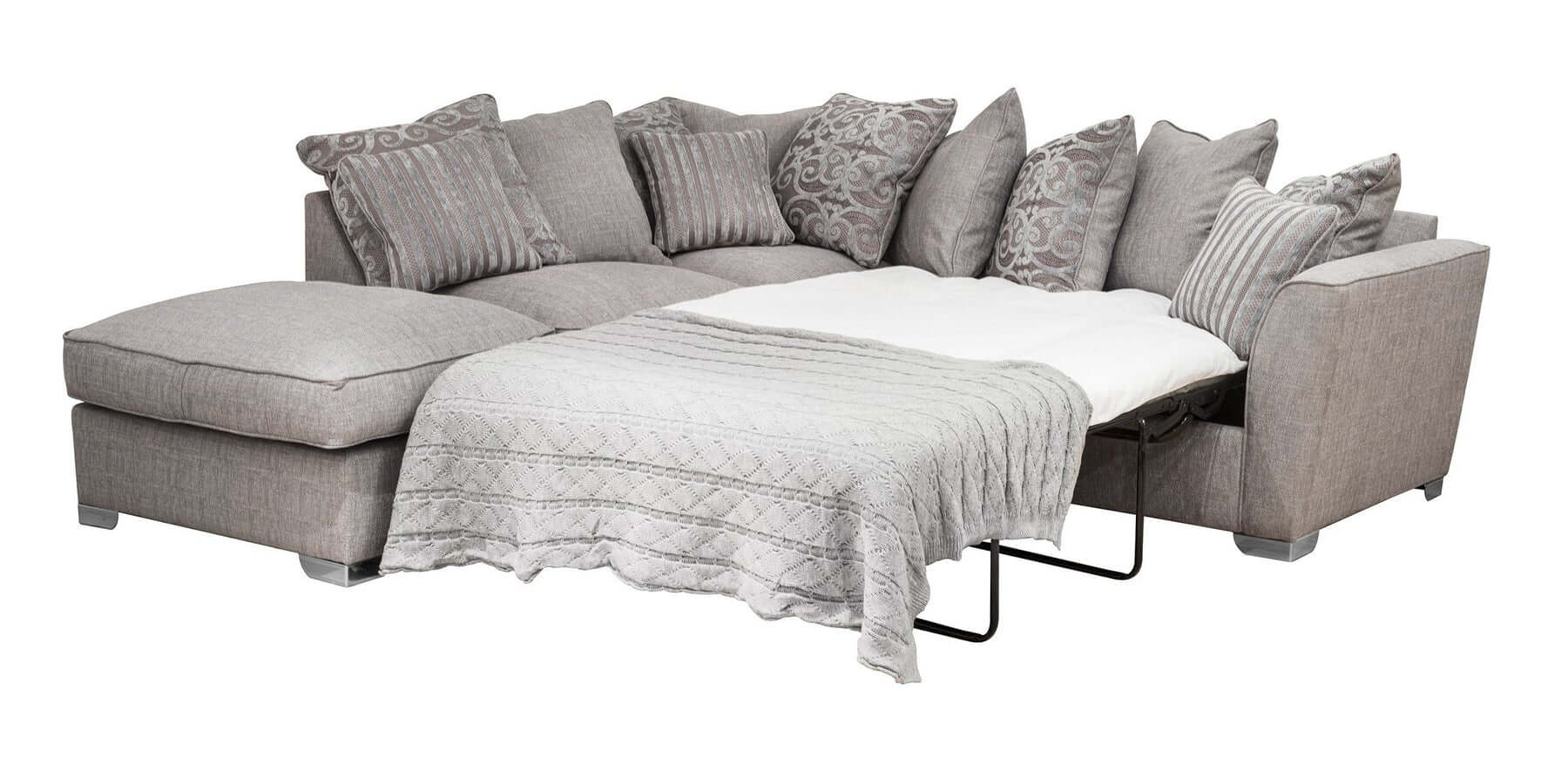 Showing image for Ellsworth right chaise sofa bed + footstool