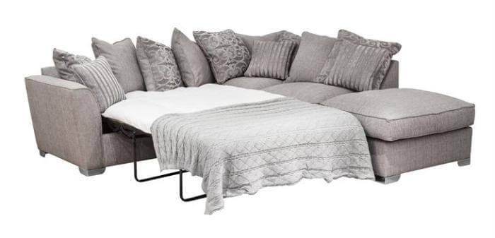 Showing image for Washington left chaise sofa bed + footstool