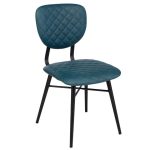Michigan Dining Chair - Vintage Blue PU