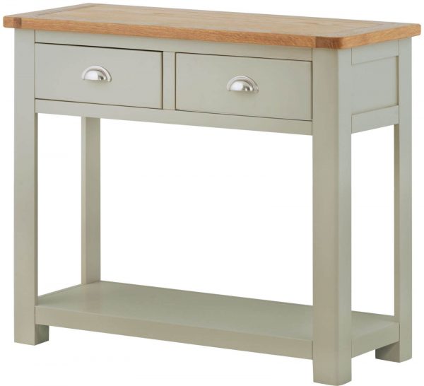 Seattle Console Table with 2 Drawers - Stone