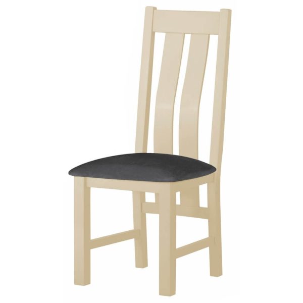 Seattle Straight Backed Dining Chair - Stone