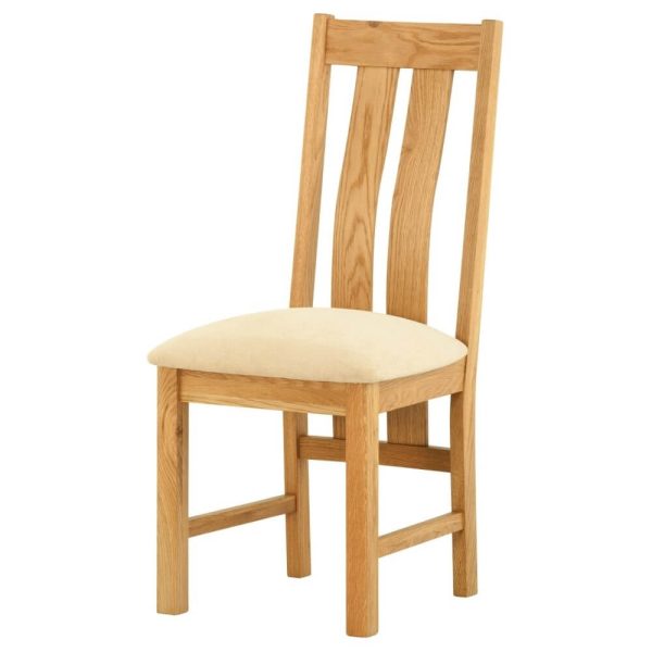 Seattle Straight Backed Dining Chair - Oak