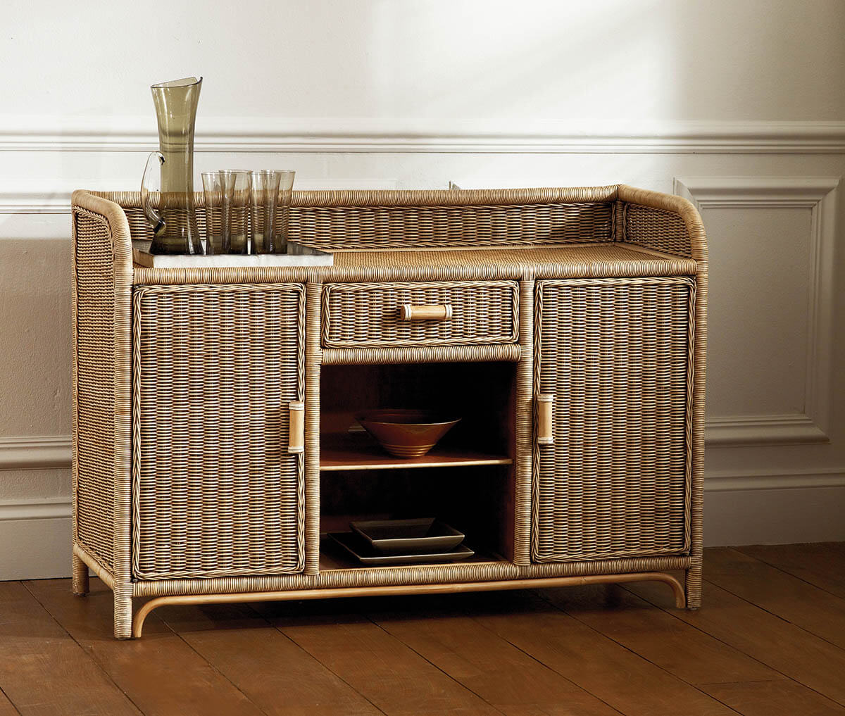 Showing image for Cane sideboard - large