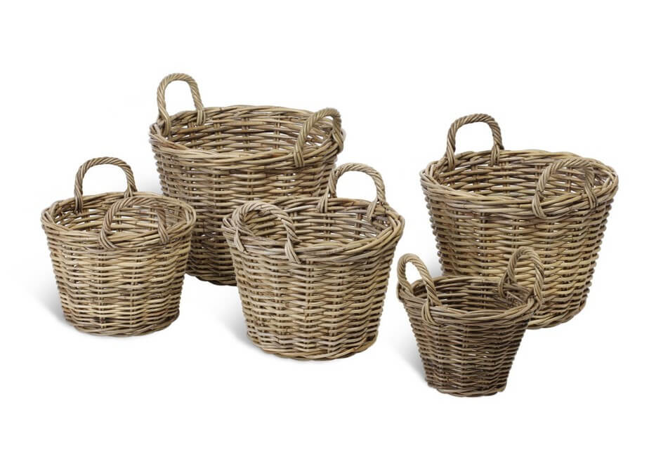 Showing image for Set of 5 log baskets