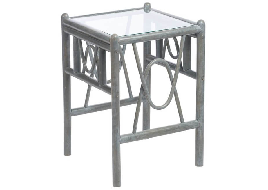 Showing image for Bali lamp table - grey
