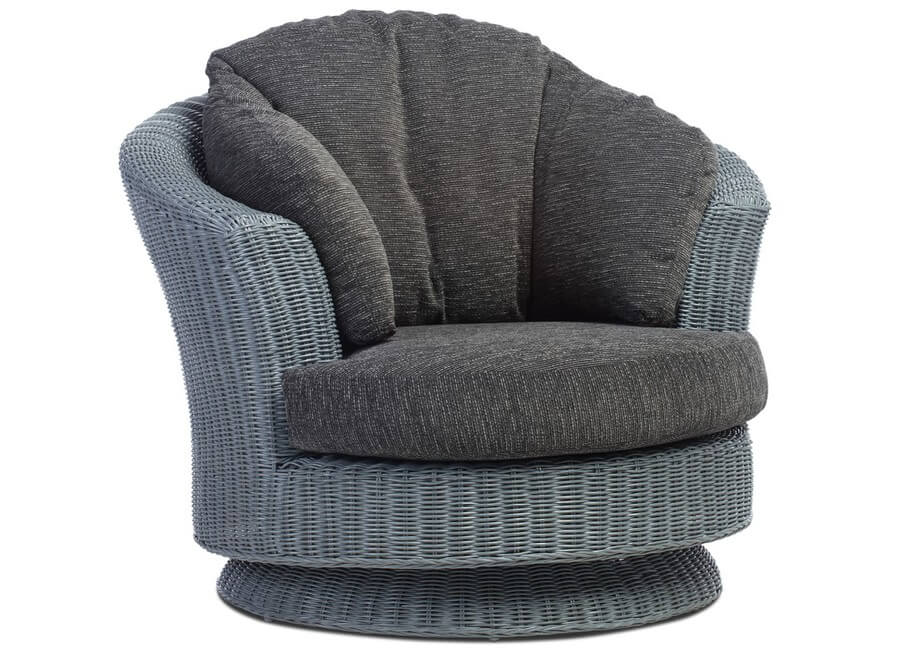 Showing image for Eden wrap-around swivel chair - grey