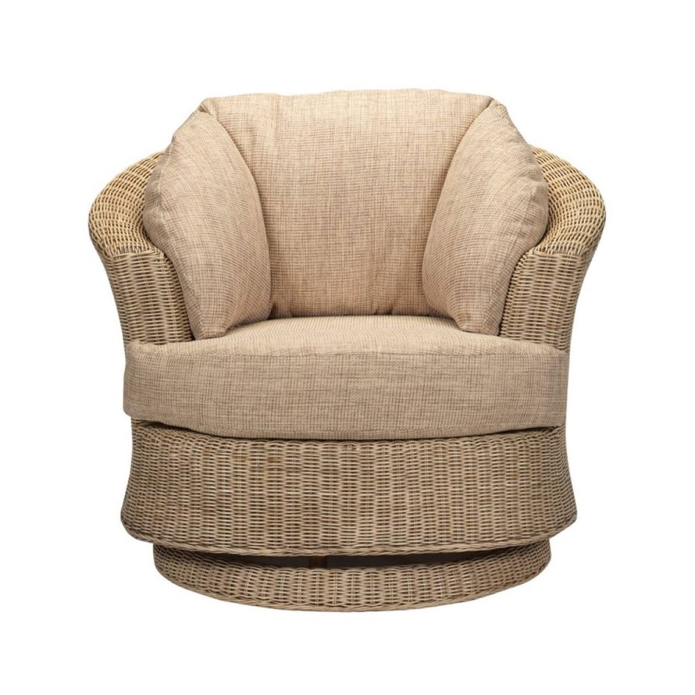 Showing image for Lyon wrap-around swivel chair - natural