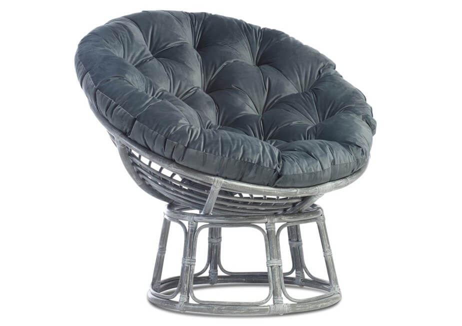 Showing image for Papasan chair - soft grey wash