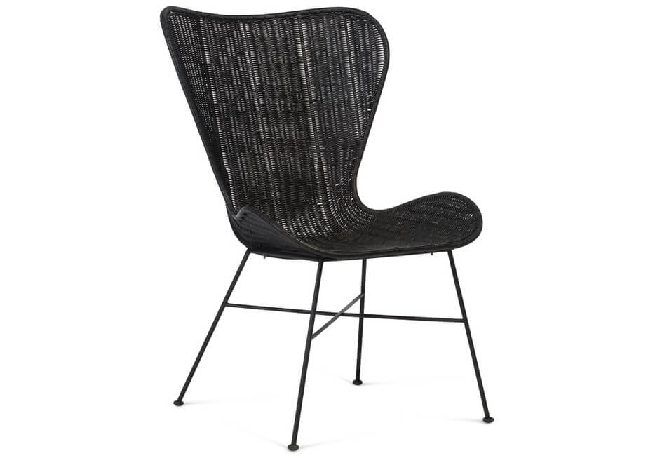 Showing image for Porto wing chair - black