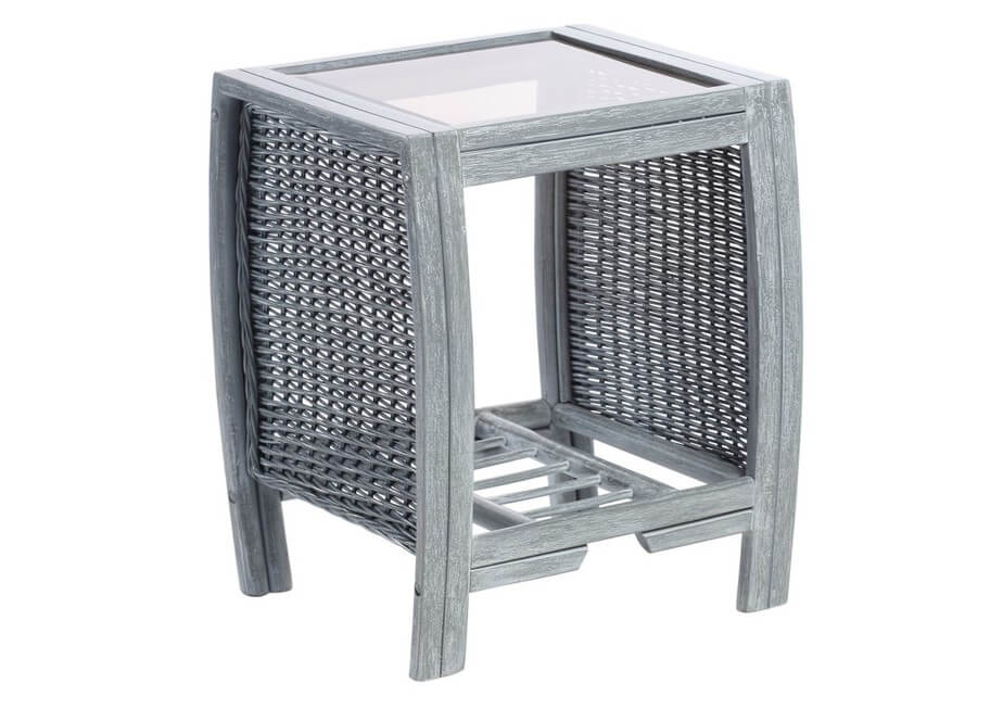 Showing image for Turin lamp table - grey wash