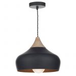Acorn Pendant - Black & Pine