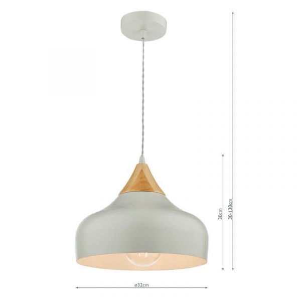 Acorn Pendant Dimensions