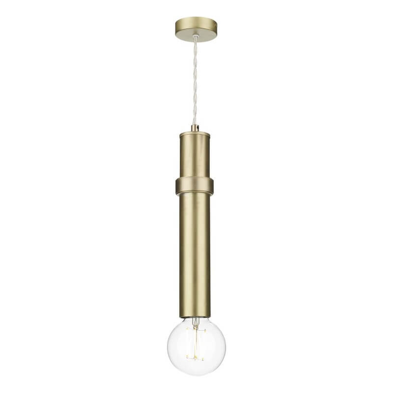 Showing image for Adrianna single lamp pendant - brushed brass