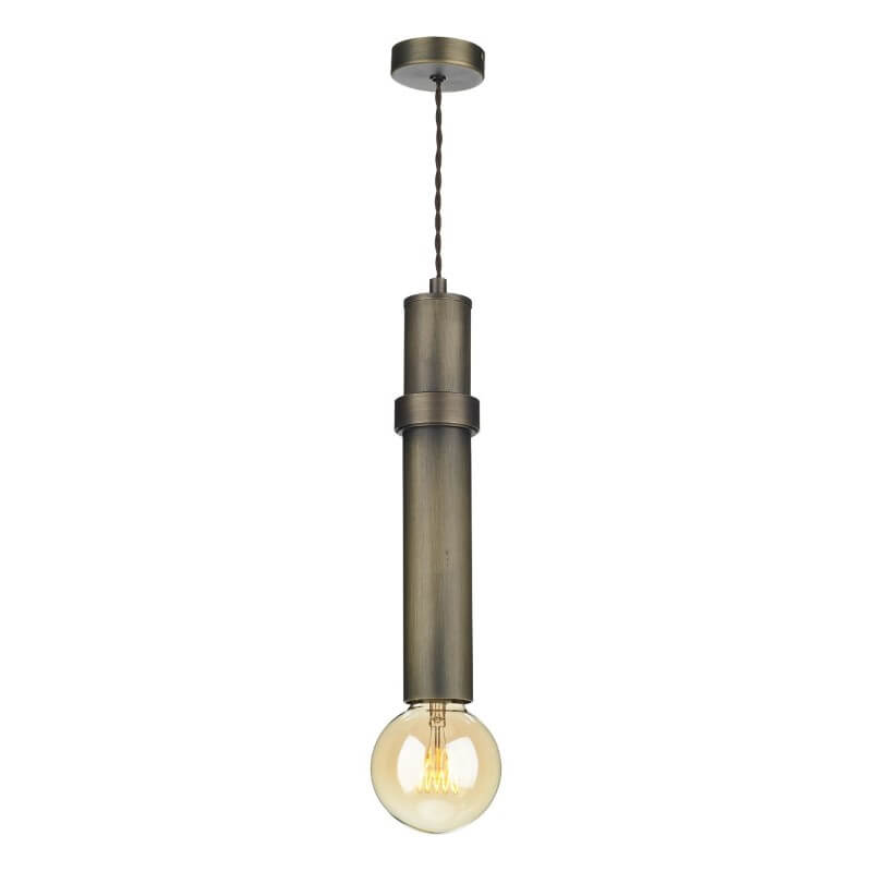 Showing image for Adrianna single lamp pendant - antique brass