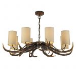 Banchory 8-Lamp Pendant with Shades