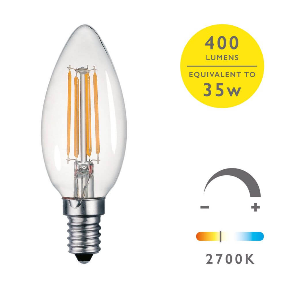 Showing image for Ses/e14 dimmable led candle light bulb (lamp)