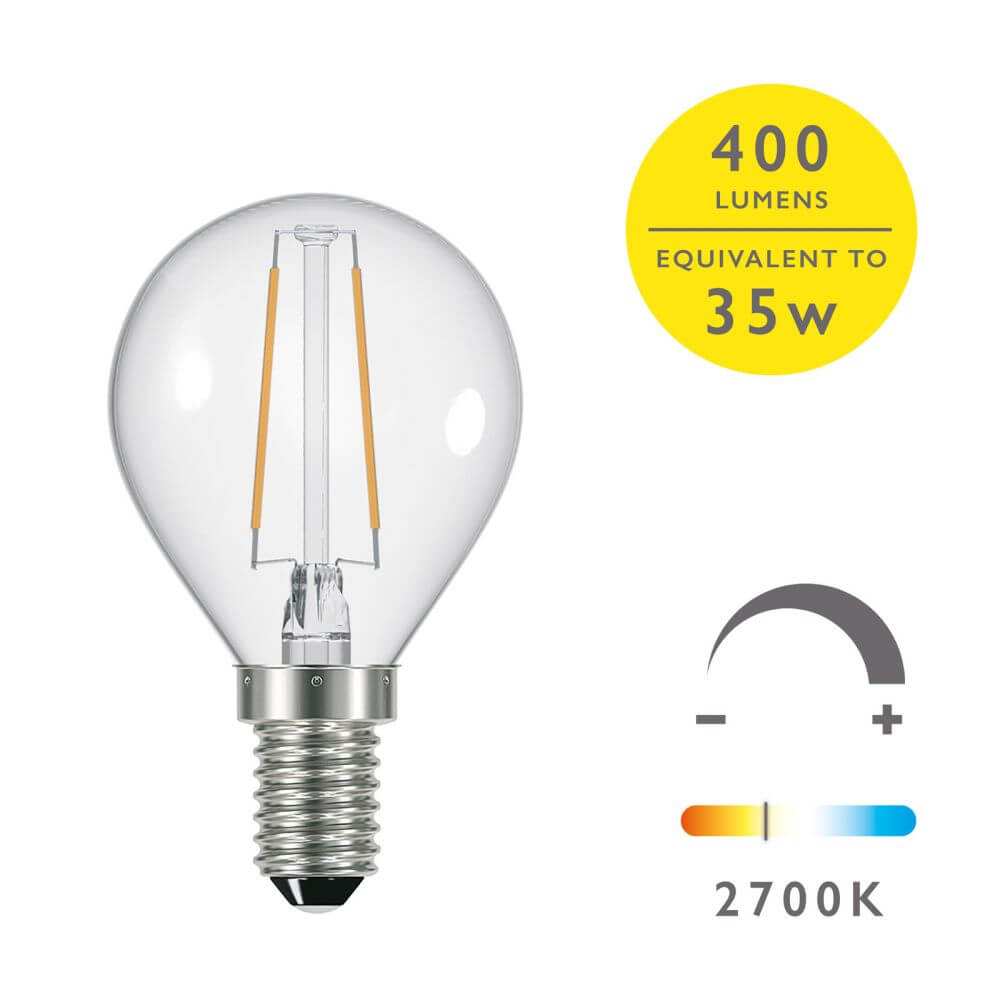 Showing image for Ses/e14 dimmable led golf ball light bulb (lamp)