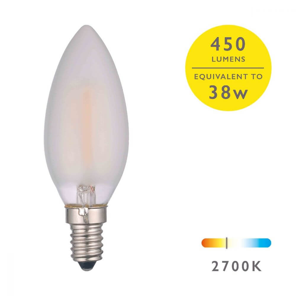 Showing image for Ses/e14 non dimmable led candle light bulb (lamp)
