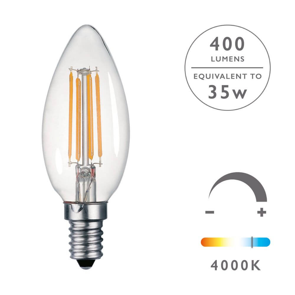 Showing image for Ses/e14 dimmable led candle light bulb (lamp)