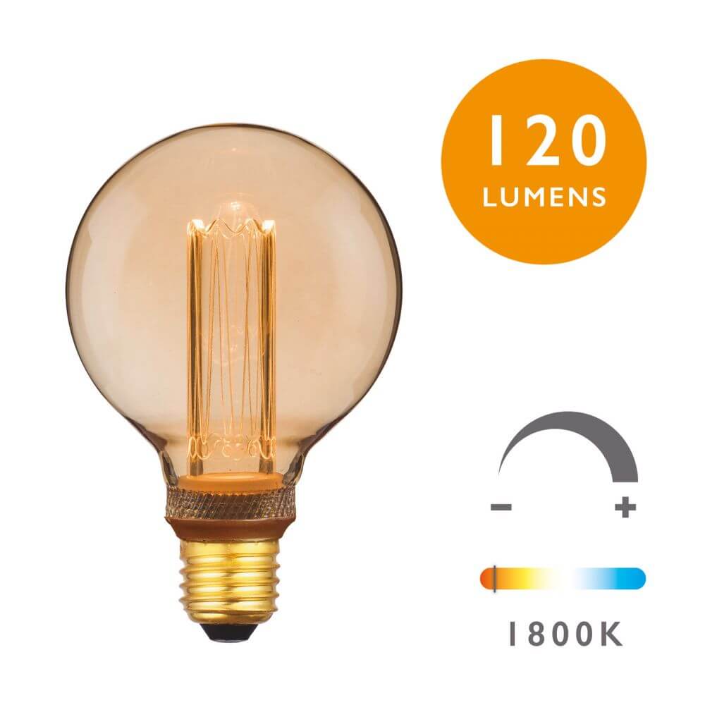 Showing image for Es/e27 led dimmable vintage globe micro filament (lamp)