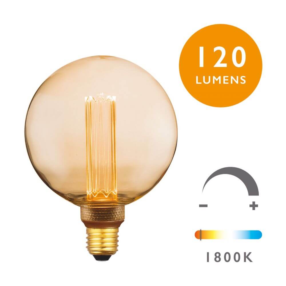 Showing image for Es/e27 led dimmable vintage globe micro filament light bulb (lamp)