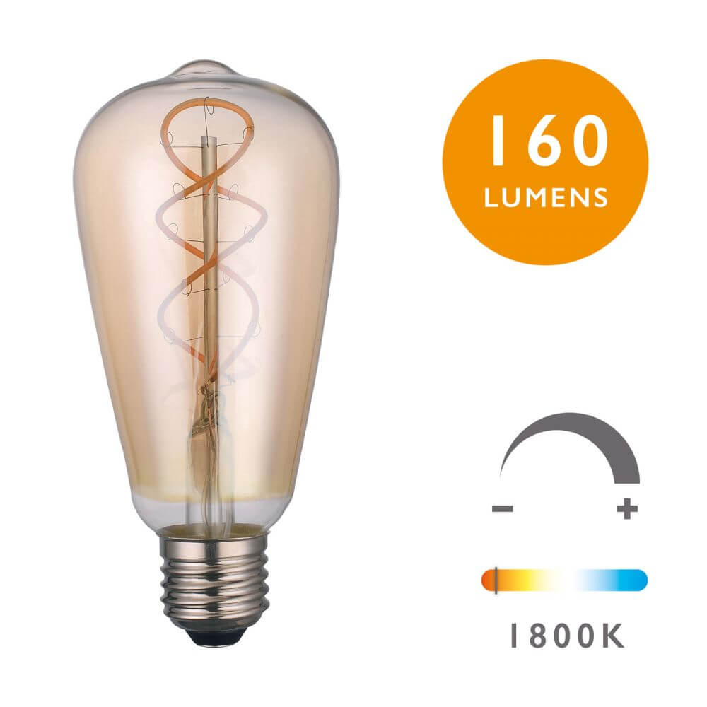 Showing image for Es/e27 dimmable led vintage rustika light bulb (lamp)