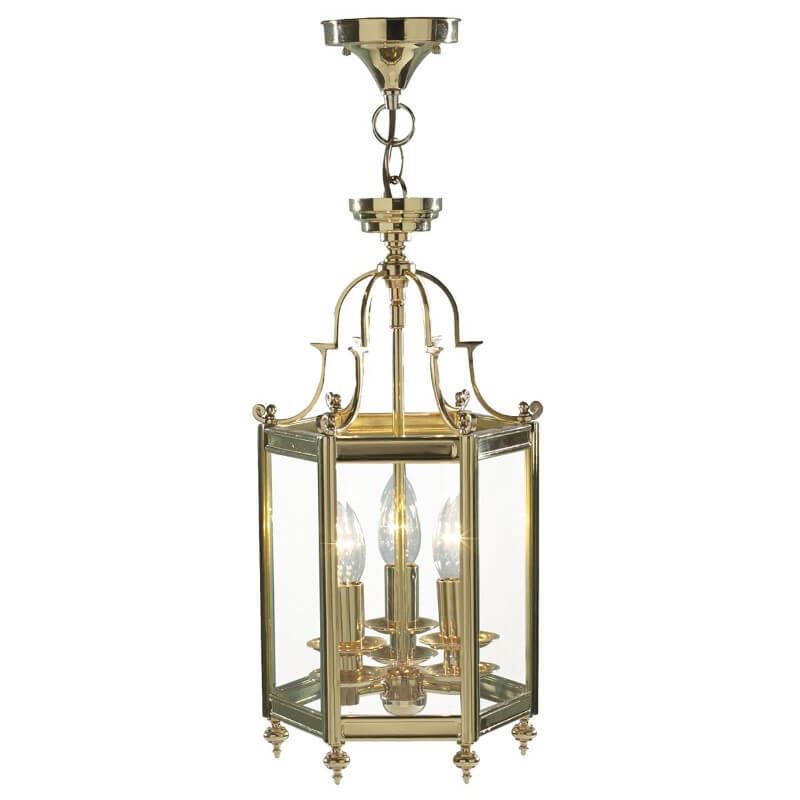 Showing image for Cecil hexagonal hall lantern - polished brass
