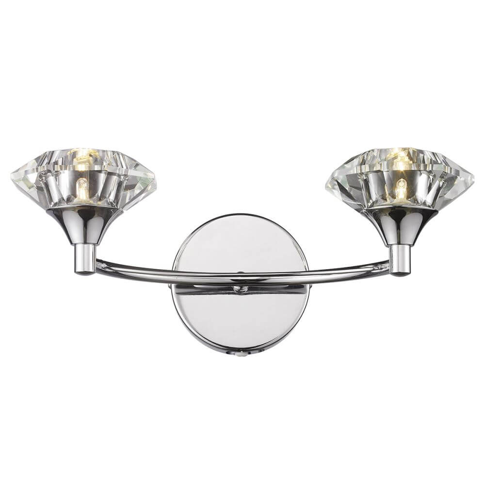 Showing image for Diamond double wall light - polished chrome