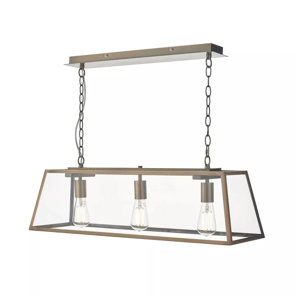 Showing image for Zinc 3-lamp pendant - antique copper