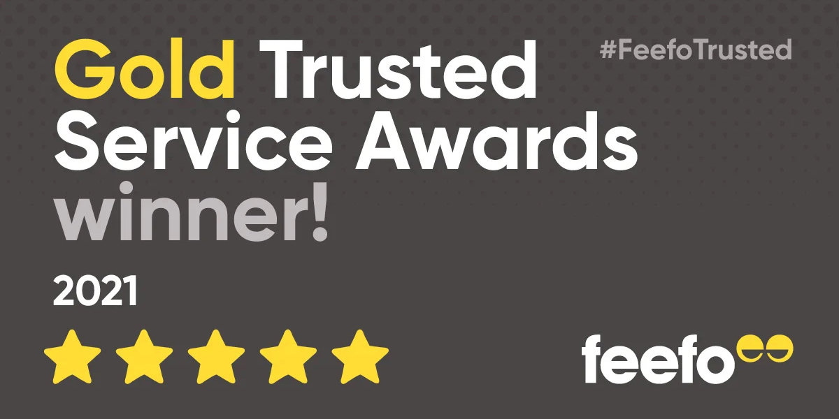 Feefo – Gold Trusted Service Award 2021
