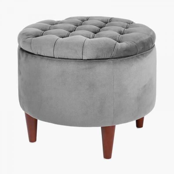Caneo Buttoned Storage Pouffe