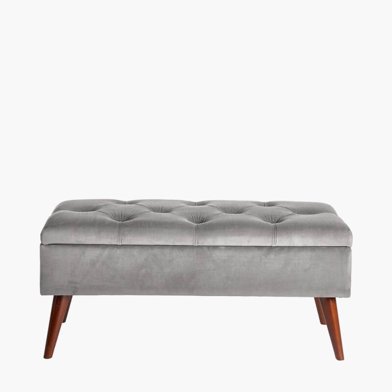 Showing image for Caneo buttoned storage bench