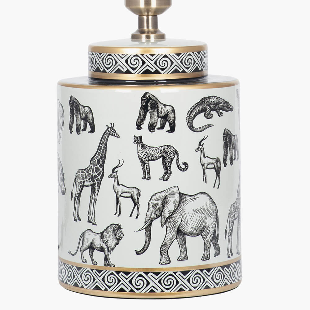 african animal table lamps