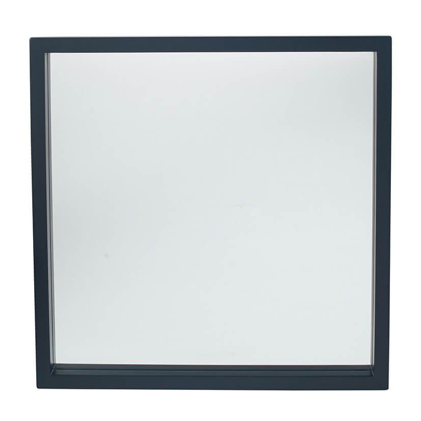Showing image for Black veneer square mirror