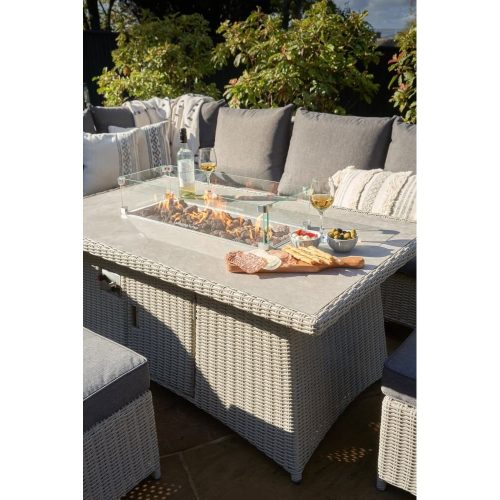 Colorado Lounge Set with Fire Table, Outdoor Furniture James Oliver