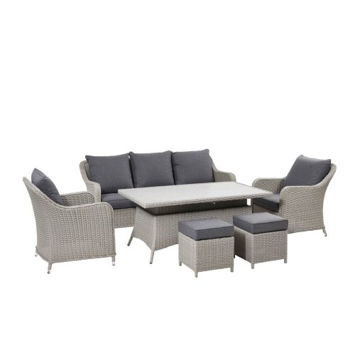 Colorado Lounge Set with Fire Table, Outdoor Furniture James Oliver