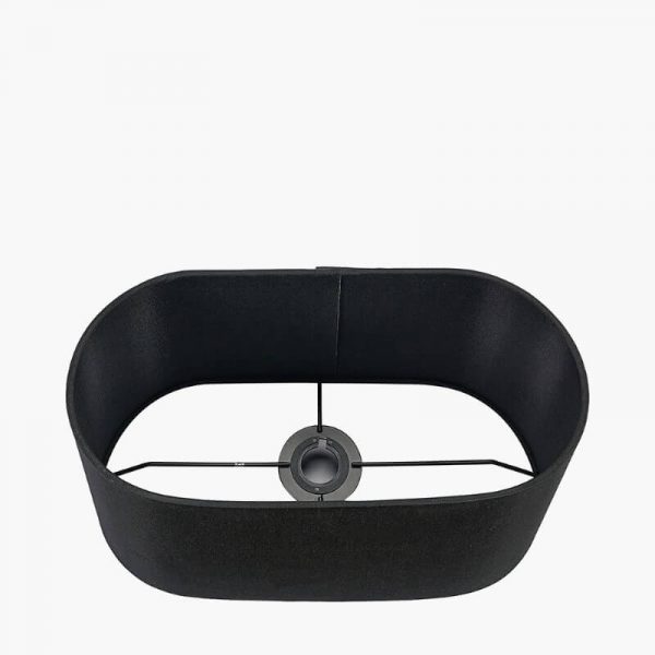 40cm Oval Shade in Black Velvet